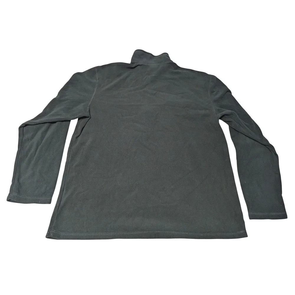 The North Face Mens Forest Green Polartec Quarter Zip Fleece Pullover Large